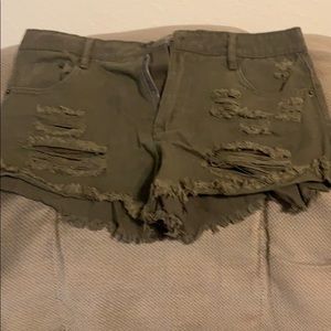 Dark green shorts